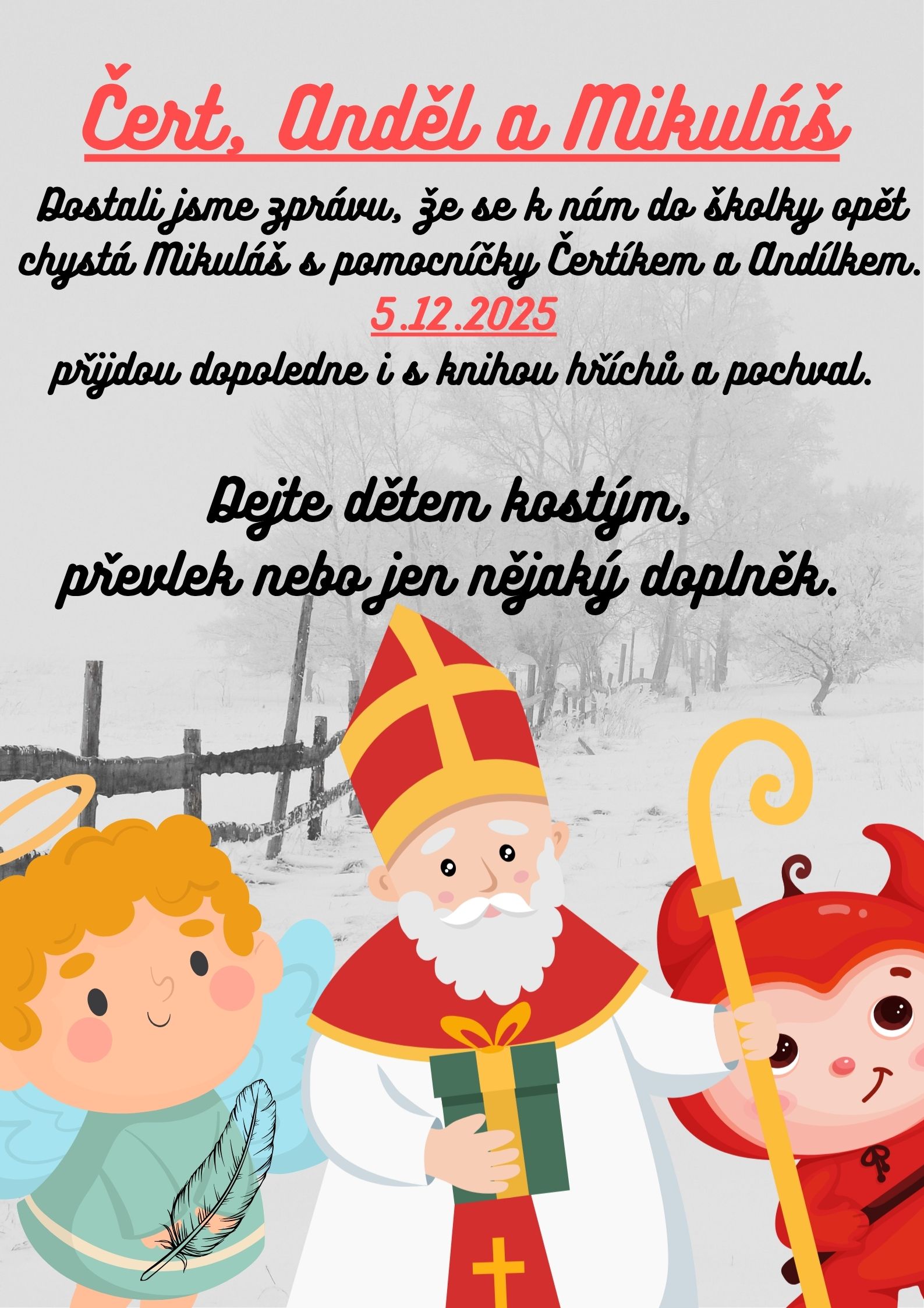 Čert Anděl a Mikuláš