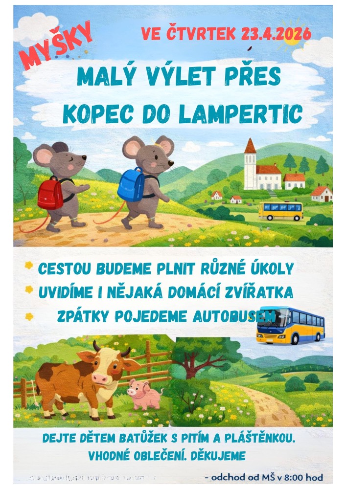 Malý výlet přes kopec do Lampertic