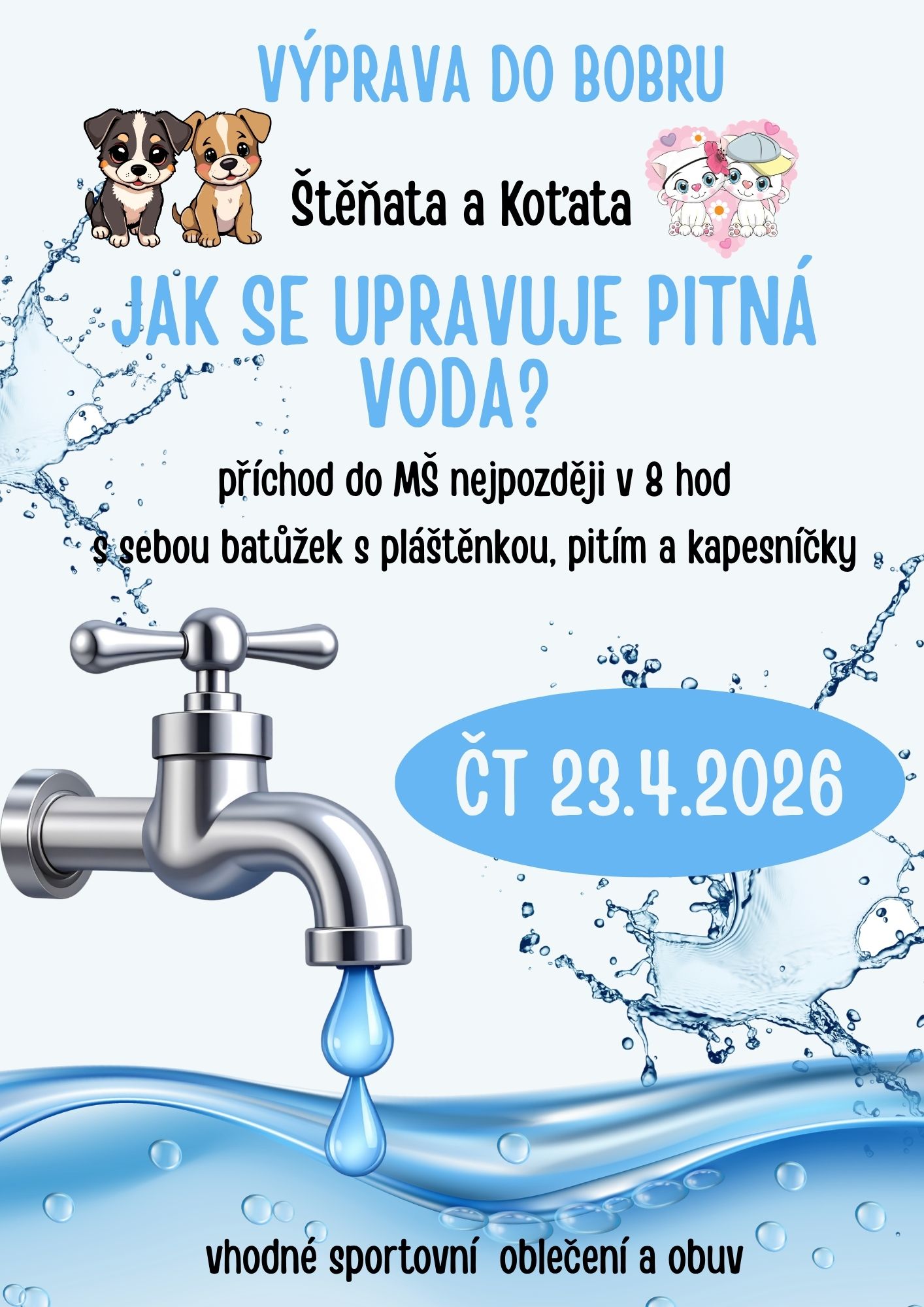 výprava do Bobru čistička 